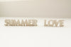 Vintage White Ceramic Push Pins "SUMMER LOVE" (c.1940s) - thirdshift