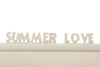 Vintage White Ceramic Push Pins "SUMMER LOVE" (c.1940s) - thirdshift