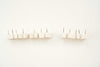 Vintage White Ceramic Push Pins "SUMMER LOVE" (c.1940s) - thirdshift