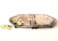 Vintage Silverplate Metal Extendable Trivet by Wilcox (c.1920s) - thirdshift
