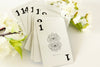 Vintage Number Cards / Table Number Cards with Flourish, #1-15 (c.1960s) - thirdshift