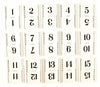 Vintage Number Cards / Table Number Cards with Art Deco Border, #1-15 (c.1930s) - thirdshift