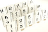 Vintage Number Cards / Table Number Cards with Art Deco Border, #1-15 (c.1930s) - thirdshift
