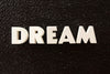 Vintage White Ceramic Push Pins "DREAM" (c.1940s) - thirdshift