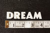 Vintage White Ceramic Push Pins "DREAM" (c.1940s) - thirdshift