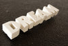 Vintage White Ceramic Push Pins "DREAM" (c.1940s) - thirdshift