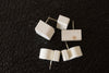 Vintage White Ceramic Push Pins "BLISS" (c.1940s) - thirdshift
