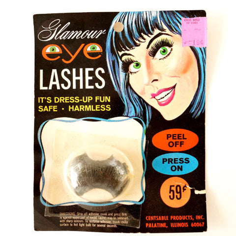 Vintage Glamour Eye Lashes Halloween Costume Collectible in Package (c.1970s) - thirdshift