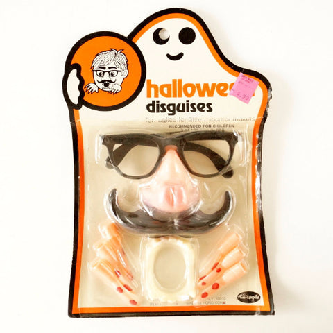 Vintage Halloween Disguises, Costume Collectible in Original Package (c.1970s) - thirdshift