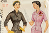 Vintage Simplicity Pattern 4550, Misses' Two-Piece Suit, Unused, Size 14 Bust 32 (c.1950s) - thirdshift