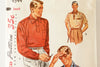 Vintage Simplicity Pattern 4544 Man's Sport Shirt, Father Son Size Small (c1950s) - thirdshift