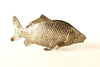 Vintage Italian Silvertone Metal Fish Napkin Holder / Fish Photo Holder with Original Box (c.1960s) - thirdshift
