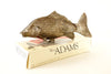 Vintage Italian Silvertone Metal Fish Napkin Holder / Fish Photo Holder with Original Box (c.1960s) - thirdshift