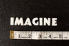 Vintage White Ceramic Push Pins "IMAGINE" (c.1940s) - thirdshift