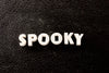 Vintage White Ceramic Push Pins "SPOOKY" (c.1940s) - thirdshift