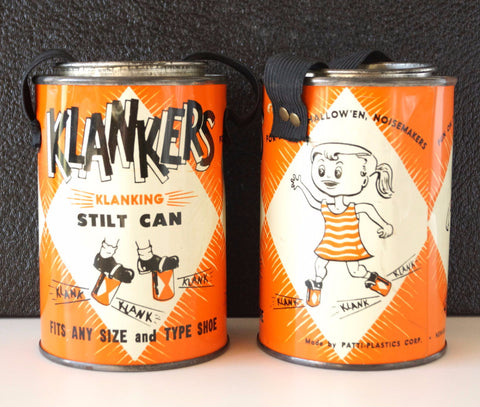 Vintage Klankers Stilt Cans (c1960s) - thirdshift