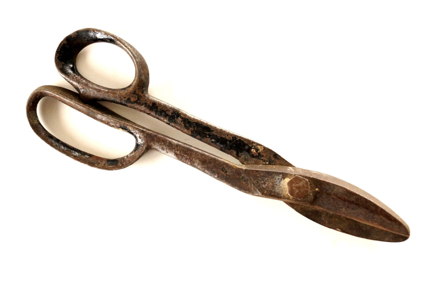 Vintage Large Heavy Metal Scissors Farm Shears (c.1940s)