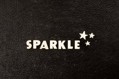 Vintage White Ceramic Push Pins "SPARKLE" (c.1940s) - thirdshift