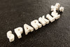 Vintage White Ceramic Push Pins "SPARKLE" (c.1940s) - thirdshift