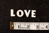 Vintage White Ceramic Push Pins "LOVE" (c.1940s) - thirdshift