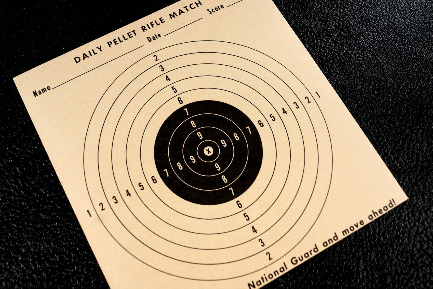 Vintage Daily Pellet Rifle Match Practice Target, 6x7 inches (c.1970s ...