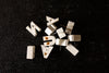 Vintage White Ceramic Push Pins "NAUGHTY NICE", 11 pins (c.1940s) - thirdshift