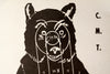 Vintage Black Bear Shooting Target, 11 x 17 inches (c.1970s) - thirdshift