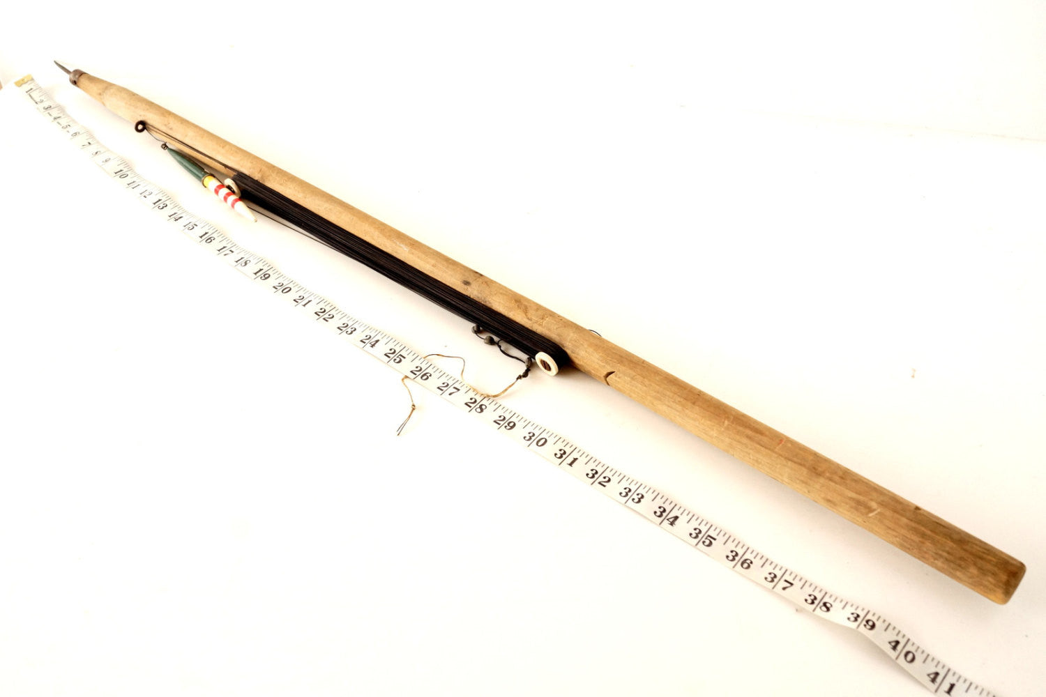 Vintage / Antique Ice Fishing Pole / Ice Jigging Stick with Line and B ThirdShiftVintage.com Vintage / Antique Ice Fishing Pole / Ice Jigging Stick with Line and B ThirdShiftVintage.com