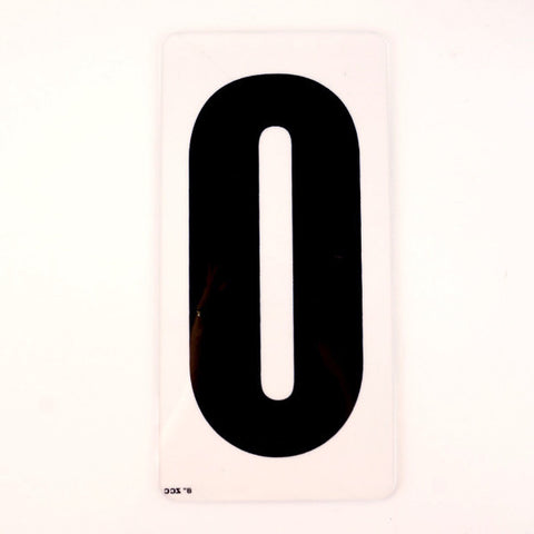 Vintage Industrial Marquee Sign Letter "O", Black on Clear Acrylic, 10" tall (c.1970s) - thirdshift
