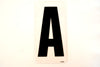 Vintage Industrial Marquee Sign Letter "A", Black on Clear Acrylic, 10" tall (c.1970s) - thirdshift