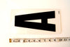 Vintage Industrial Marquee Sign Letter "A", Black on Clear Acrylic, 10" tall (c.1970s) - thirdshift