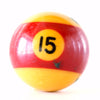 Vintage Burgundy Striped Number 15 Pool Ball / Billiard Ball, Standard Size (c.1950s) - thirdshift