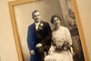 Antique Wedding Photograph (Sepia Toned) in Folder/Frame (c.1900s) - thirdshift