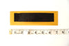 Vintage Industrial Marquee Sign Letter "I", Black on Yellow Flexible Plastic, 7" tall (c.1970s) - thirdshift