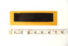Vintage Industrial Marquee Sign Letter "I", Black on Yellow Flexible Plastic, 7" tall (c.1970s) - thirdshift