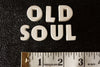 Vintage White Ceramic Push Pins "OLD SOUL" (c.1940s) - thirdshift