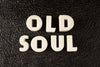 Vintage White Ceramic Push Pins "OLD SOUL" (c.1940s) - thirdshift