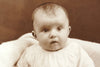 Antique Photograph Post Card of Baby in Black and White (c.1890s) - thirdshift