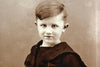 Antique Photograph of Young Boy in Black and White (c.1890s) - thirdshift