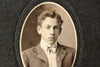 Antique Photograph Cabinet Card of Young Man in Folder Frame (c.1890s) - thirdshift