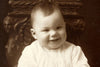 Antique Photograph of Baby in Black and White (c.1890s) - thirdshift