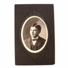 Antique Photograph Cabinet Card of Young Man in Black and White" (c.1890s) - thirdshift