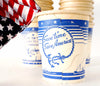 Vintage "Save Time, Save America" World War II Paper Coffee Cup (c.1940s) - thirdshift