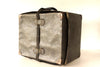 Vintage Black Shipping Storage Box with Canvas Strap and Handle (c.1950s) - thirdshift