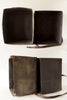 Vintage Black Shipping Storage Box with Canvas Strap and Handle (c.1950s) - thirdshift