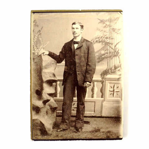 Antique Photograph Cabinet Card of Standing Man (c.1870s) - thirdshift