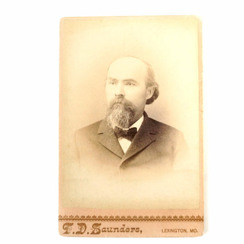 Antique Photograph Cabinet Card of Man from Missouri (c.1880s) - thirdshift