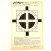 Vintage J.C. Higgins Sighter Target  No. 4 Paper Shooting Target, 6 x 9 inches (c.1940s) - thirdshift