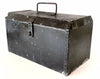 Vintage Industrial Metal Tool Box in Black (c.1950s) - thirdshift