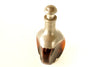 Vintage Royal Holland Pewter Daalderop Pinched Decanter, Amber and Metal N1 (c.1930s) - thirdshift